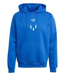 Bluza adidas Messi. Niebieskie bluzy bez kaptura męskie Adidas, s, z polaru. Za 258.00 zł.