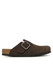 Birkenstock Klapki Boston Wire Buckle 1032760 Brązowy ciemny. Brązowe klapki i japonki męskie Birkenstock, z nubiku. Za 779.99 zł.