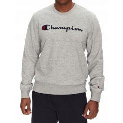 BLUZA męska CHAMPION 220727-EM021 bez kaptura szara sportowa bawełniana M. Szare bluzy bez kaptura męskie CHAMPION, bez wzorów, z bawełny, sportowe, bez kołnierzyka, bez ramiączek. Za 229.00 zł.