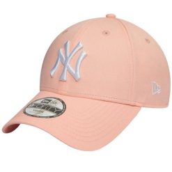 Czapka z daszkiem New Era MLB New York Yankees. Białe czapki męskie New Era, bez wzorów, sportowe. Za 89.99 zł.