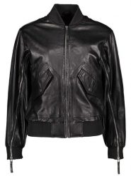 Apple of Eden Skórzana kurtka w kolorze czarnym rozmiar: 44. Czarne kurtki damskie Apple of Eden, bez wzorów, ze skóry, bez kaptura. Za 606.45 zł.