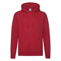 Męska Bluza Z Kapturem Premium. Czerwone bluzy z kapturem męskie Fruit of the Loom, m. Za 111.99 zł.