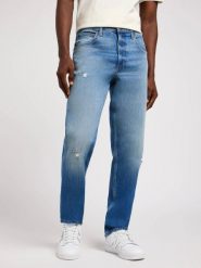 MESKIE SPODNIE LEE OSCAR WICKED SUMMER 112349203. Spodnie materiałowe męskie Lee, bez wzorów, z jeansu. Za 189.99 zł.