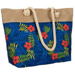 Wiosenno-letnia, pojemna torba damska w kwiaty zamykana suwakiem. Torebki klasyczne damskie inny, bez wzorów, bez dodatków. Za 37.99 zł.