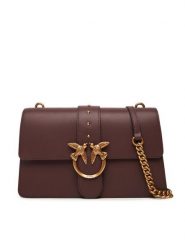 PINKO Torebka Love One Classic ST.CL Al 25-26 PLTT 105857 A0F1 Bordowy. Czerwone listonoszki damskie Pinko, bez wzorów, ze skóry, bez dodatków. Za 1,059.00 zł.