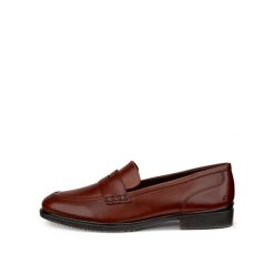 Damskie mokasyny Ecco Dress Classic 15. Brązowe mokasyny damskie ECCO, ze skóry. Za 471.50 zł.