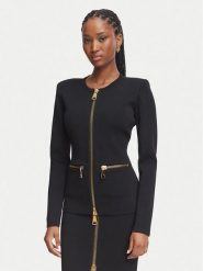 Elisabetta Franchi Marynarka MK-68B-66E2-V590 Czarny Slim Fit. Czarne marynarki i żakiety damskie Elisabetta Franchi, bez wzorów, z syntetyku. Za 2,519.00 zł.