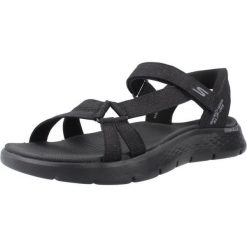 Sandały SKECHERS SLIP-INS GO WALK FLEX Czarny. Czarne sandały męskie Skechers, z tkaniny, bez zapięcia. Za 248.99 zł.