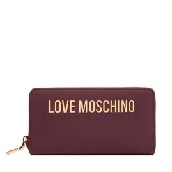 Portfel LOVE MOSCHINO. Czerwone portfele damskie Love Moschino, bez wzorów. Za 299.99 zł.