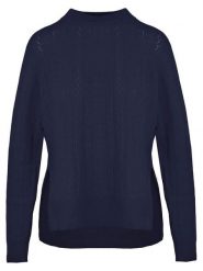 Malo Optimum Sweter w kolorze granatowym rozmiar: XL. Niebieskie golfy damskie Malo Optimum, xl, bez wzorów, z kaszmiru, bez ramiączek. Za 339.99 zł.