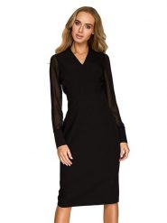 Stylove Sukienka w kolorze czarnym rozmiar: M. Czarne sukienki damskie Stylove, m, bez wzorów, bez kołnierzyka, bez ramiączek, midi. Za 303.06 zł.