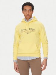 Tommy Hilfiger Bluza Center Stack MW0MW38672 Żółty Regular Fit. Żółte bluzy bez kaptura męskie Tommy Hilfiger, m, z bawełny. Za 309.99 zł.