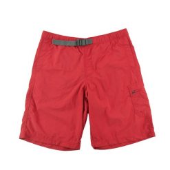 Second life - Spodenki męskie Cargo Omni-Shade Columbia - Jak nowy. Czerwone szorty męskie Columbia, z nylonu, bez kołnierzyka. Za 85.16 zł.