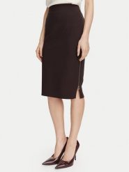 Rinascimento Spódnica ołówkowa CFC0130146003 Brązowy ciemny Slim Fit. Brązowe spódniczki damskie RINASCIMENTO, xs, bez wzorów, z syntetyku, ołówkowe. Za 399.99 zł.