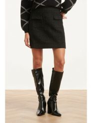 Smashed Lemon Spódnica w kolorze czarnym rozmiar: M. Czarne spódniczki damskie Smashed Lemon, m, bez wzorów, mini, proste. Za 104.99 zł.