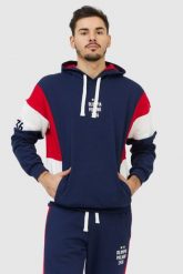 EA7 Granatowa bluza męska Olimpia milano. Niebieskie bluzy z kapturem męskie EA7 Emporio Armani, m, z bawełny. W wyprzedaży za 379.99 zł.