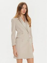 Imperial Sukienka koktajlowa AFAXIAW Beżowy Slim Fit. Brązowe sukienki damskie Imperial, m, bez wzorów, z syntetyku, wizytowe, bez kołnierzyka, bez ramiączek. Za 719.99 zł.