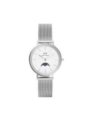 Daniel Wellington Zegarek DW00100772 Srebrny. Szare, analogowe zegarki damskie Daniel Wellington, srebrne. Za 649.99 zł.