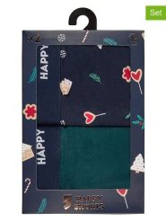 Happy Shorts Bokserki (2 pary) w kolorze granatowo-morskim rozmiar: XL. Niebieskie bokserki męskie Happy Shorts, bez wzorów. Za 34.85 zł.