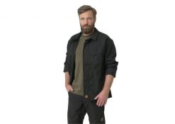 Koszula męska Helikon-Tex Woodsman. Czarne koszule męskie HELIKON-TEX, m, bez wzorów, z bawełny, bez kołnierzyka, bez ramiączek. Za 329.99 zł.