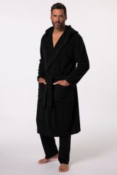 Męski Szlafrok odzież domowa frotte kaptur do roz. 8 XL. Czarna szlafroki męskie JAY-PI, l, bez wzorów, z bawełny. Za 429.99 zł.