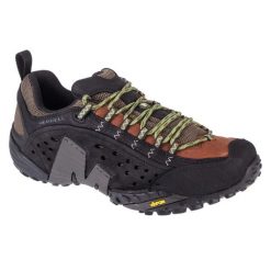 Buty trekkingowe męskie, Merrell Intercept. Czarne buty trekkingowe męskie MERRELL, z gumy, bez zapięcia, trekkingowe. Za 699.99 zł.