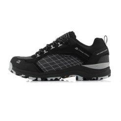 Buty trekkingowe niskie unisex Alpine Pro Lopre Vibram. Czarne buty trekkingowe męskie Alpine Pro, ze skóry, bez zapięcia, trekkingowe. W wyprzedaży za 399.00 zł.