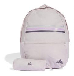 Plecak szkolny adidas Classic z piórnikiem. Czerwone plecaki damskie Adidas, bez wzorów. Za 148.65 zł.