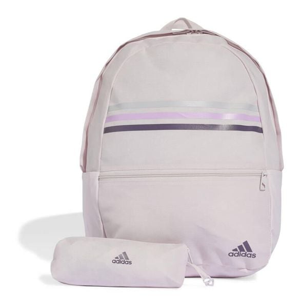Plecak szkolny adidas Classic z piórnikiem. Czerwone plecaki damskie Adidas, bez wzorów. Za 148.65 zł.
