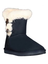 Geographical Norway Kozaki zimowe "Olady" w kolorze granatowym rozmiar: 36. Niebieskie kozaki damskie Geographical Norway, z futra, bez obcasa. Za 130.99 zł.