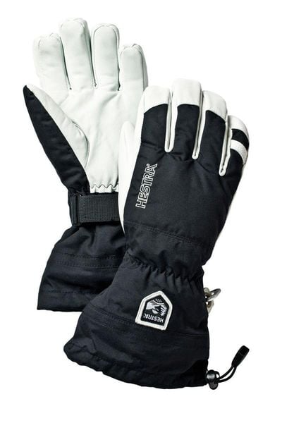 Rękawiczki narciarskie/snowboardowe Hestra Męskie. Czarne rękawiczki męskie HESTRA, bez wzorów, z materiału. Za 853.99 zł.