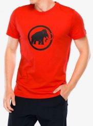 Koszulka bawełniana Mammut Core T-Shirt Classic. Czerwone t-shirty męskie Mammut, uniwersalny, bez wzorów, z bawełny, bez kołnierzyka. Za 233.99 zł.