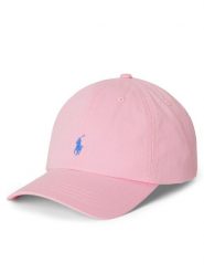 Polo Ralph Lauren Czapka z daszkiem 323785653510 Różowy. Czerwone czapki dziecięce Polo Ralph Lauren, bez wzorów, z bawełny. Za 179.99 zł.