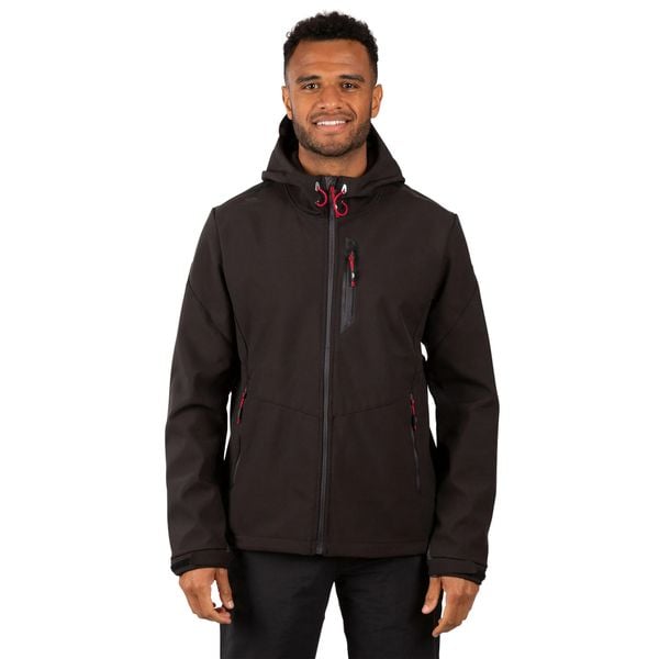Męska Kurtka Soft Shell Marlon. Czarne kurtki męskie Trespass, m, bez wzorów, z elastanu, z kapturem. Za 292.99 zł.