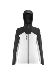 Kurtka do biegania Millet Intense Windbreaker Jkt W Szary Active Fit. Białe kurtki do biegania damskie Millet, l, bez wzorów, z meshu, bez kaptura. Za 439.00 zł.