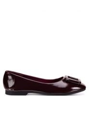 Clara Barson Baleriny WFA3513-1 Bordowy. Czerwone baleriny damskie Clara Barson, bez wzorów, z materiału, bez obcasa. Za 89.99 zł.