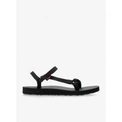 Sandały turystyczne damskie Teva Original Universal Slim. Czarne obuwie trekkingowe damskie Teva, bez wzorów, bez obcasa. Za 235.99 zł.