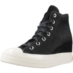 Buty CONVERSE CHUCK TAYLOR ALL STAR 70 WEDGE Czarny. Czarne buty sportowe na co dzień damskie Converse, bez wzorów, ze skóry. Za 521.99 zł.
