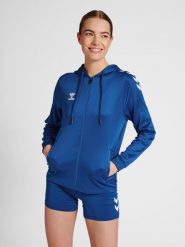 Bluza fitness damska Hummel hmlCore. Niebieskie bluzy z nadrukiem damskie HUMMEL, s, z elastanu. Za 238.00 zł.
