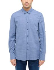 Męska Koszula Mustang Style Rawlins Middle Blue Two Tone 1016247 12722. Niebieskie koszule męskie Mustang, m, bez wzorów, bez kołnierzyka, bez ramiączek. Za 149.99 zł.