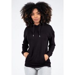 Crowley WoMęskie Oversize bluza z kapturem - Czarny. Czarne bluzy sportowe damskie GORILLA WEAR, s, bez wzorów, z bawełny, bez ramiączek, z kapturem. Za 356.00 zł.