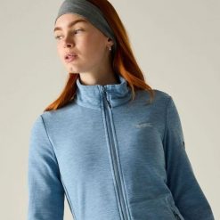Damska bluza polarowa Harrow z zamkiem błyskawicznym. Niebieskie bluzy bez kaptura damskie Regatta, l, z materiału. Za 159.50 zł.