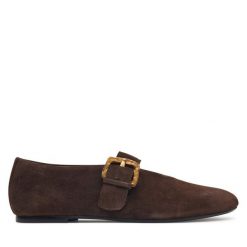Baleriny Vagabond Shoemakers. Brązowe baleriny damskie Vagabond Shoemakers, bez wzorów, bez obcasa. Za 564.99 zł.