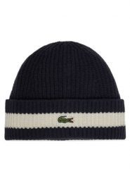 Lacoste Czapka RB9883 Granatowy. Niebieskie czapki zimowe damskie Lacoste, z wełny. Za 269.99 zł.