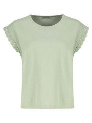 Eight2Nine Koszulka w kolorze zielonym rozmiar: M. Zielone bluzki damskie Eight2Nine, m, bez wzorów, z bawełny, bez kołnierzyka, bez ramiączek. Za 43.99 zł.