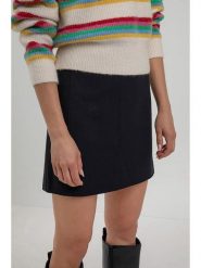 Josephine & Co Spódnica "Sil" w kolorze granatowym rozmiar: 38. Niebieskie spódniczki damskie Josephine & Co, bez wzorów, z wełny, mini, proste. Za 144.92 zł.