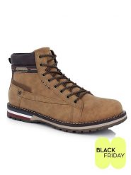 Kimberfeel Botki "Paul" w kolorze jasnobrązowym rozmiar: 39. Brązowe buty zimowe męskie Kimberfeel, bez zapięcia. Za 339.99 zł.