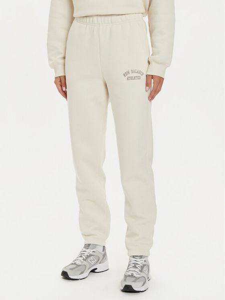 New Balance Spodnie dresowe WP43500 Beżowy Relaxed Fit. Brązowe spodnie dresowe damskie New Balance, xl, bez wzorów, z dresówki. Za 189.99 zł.
