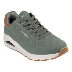 Buty Skechers Uno Suited On Air 183004-OLV zielone. Zielone buty sportowe na co dzień męskie bez zapięcia, trekkingowe. Za 544.84 zł.