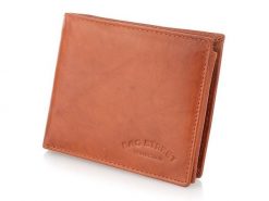 Rudy Męski Skórzany Portfel 992C Bag Street 553. Brązowe portfele męskie bez wzorów, ze skóry. Za 43.99 zł.